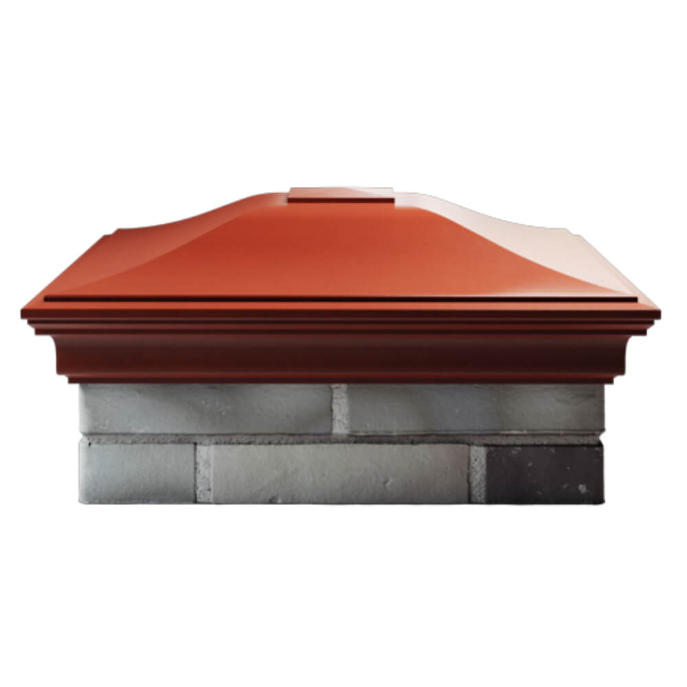 Колпак Zking Монблан Красный на столб 2х2 кирпича (515х515мм) в Набережных Челнах фото