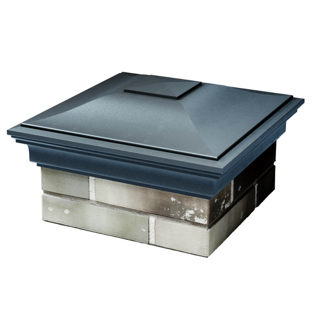 Колпак Zking Монблан Серый на столб 1.5х1.5 кирпича (385х385мм) в Набережных Челнах фото