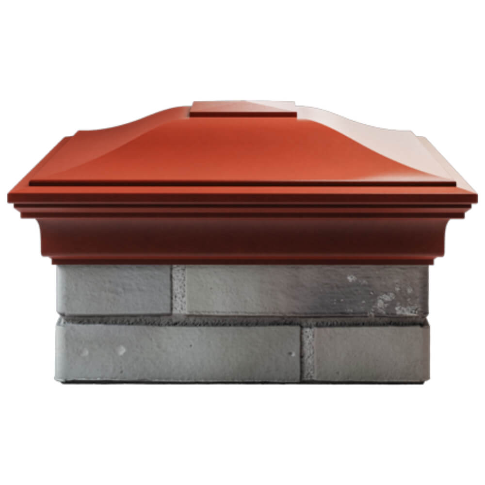 Колпак Zking Монблан Красный на столб 1.5х1.5 кирпича (385х385мм) Набережные Челны фото