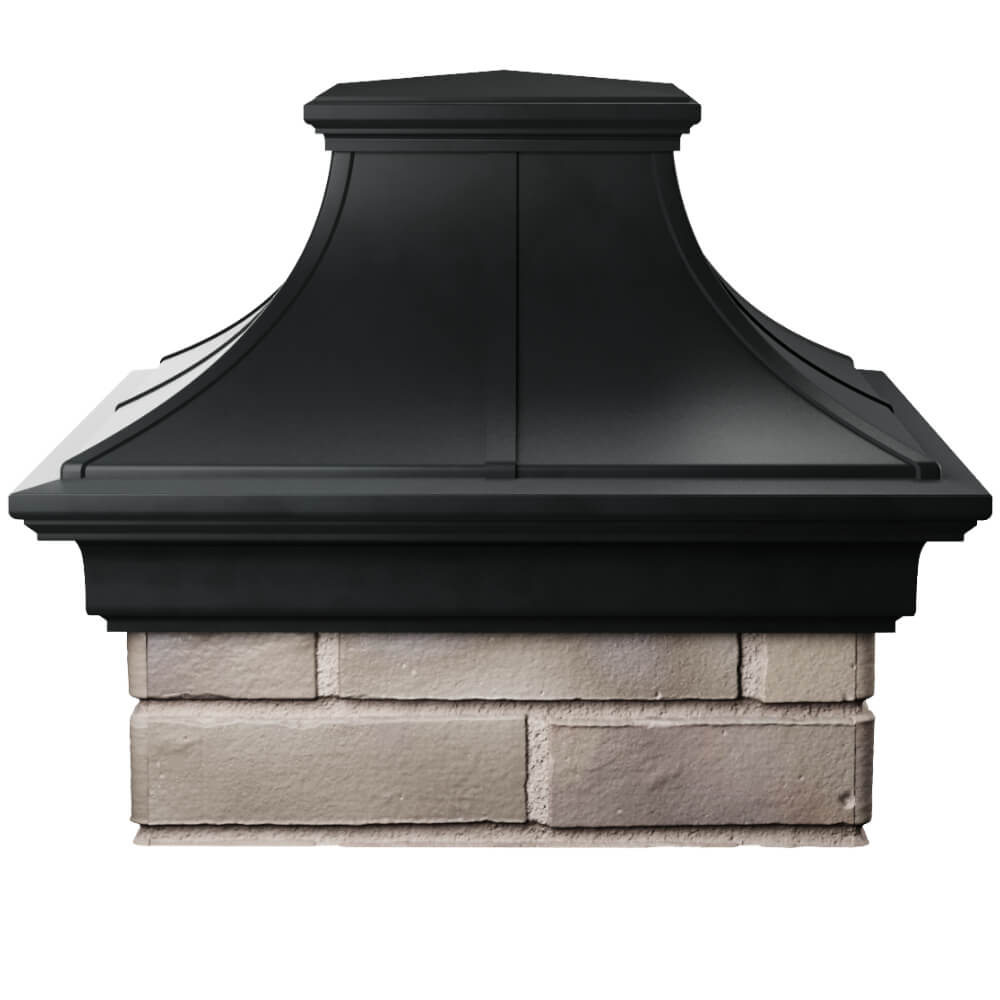 Колпак Zking Монблан Премиум Черный на столб 1.5х1.5 кирпича (385х385мм) Набережные Челны фото