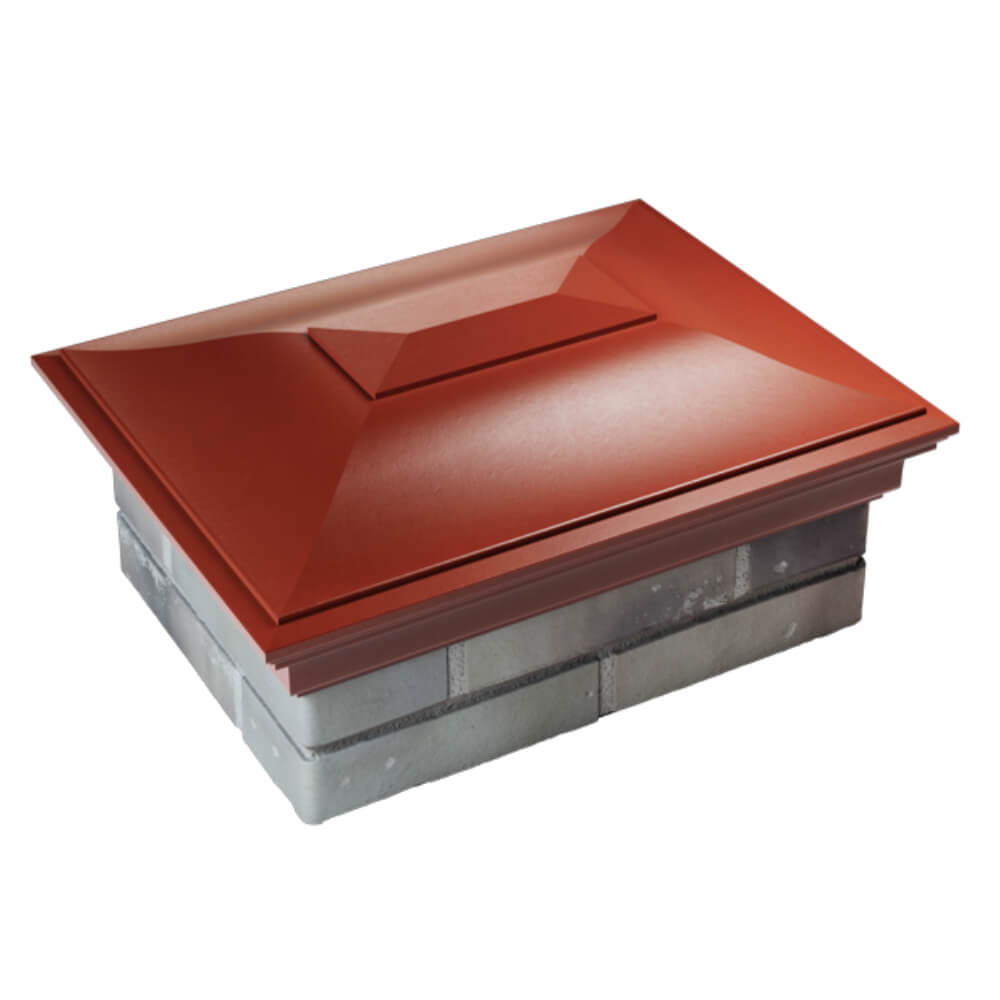 Колпак Zking Монблан Красный на столб 2х1.5 кирпича (515х385мм) Набережные Челны фото