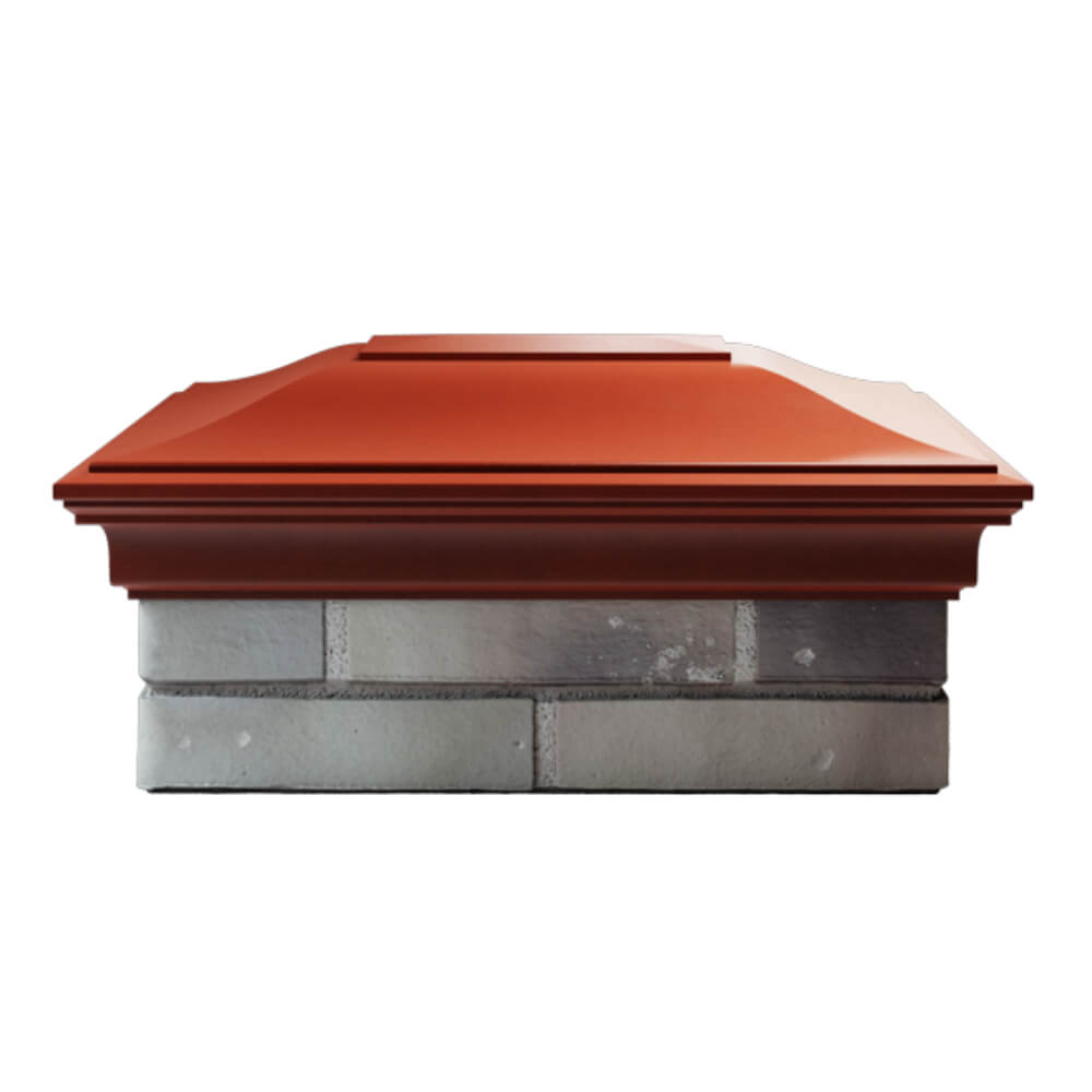 Колпак Zking Монблан Красный на столб 2х1.5 кирпича (515х385мм) в Набережных Челнах фото