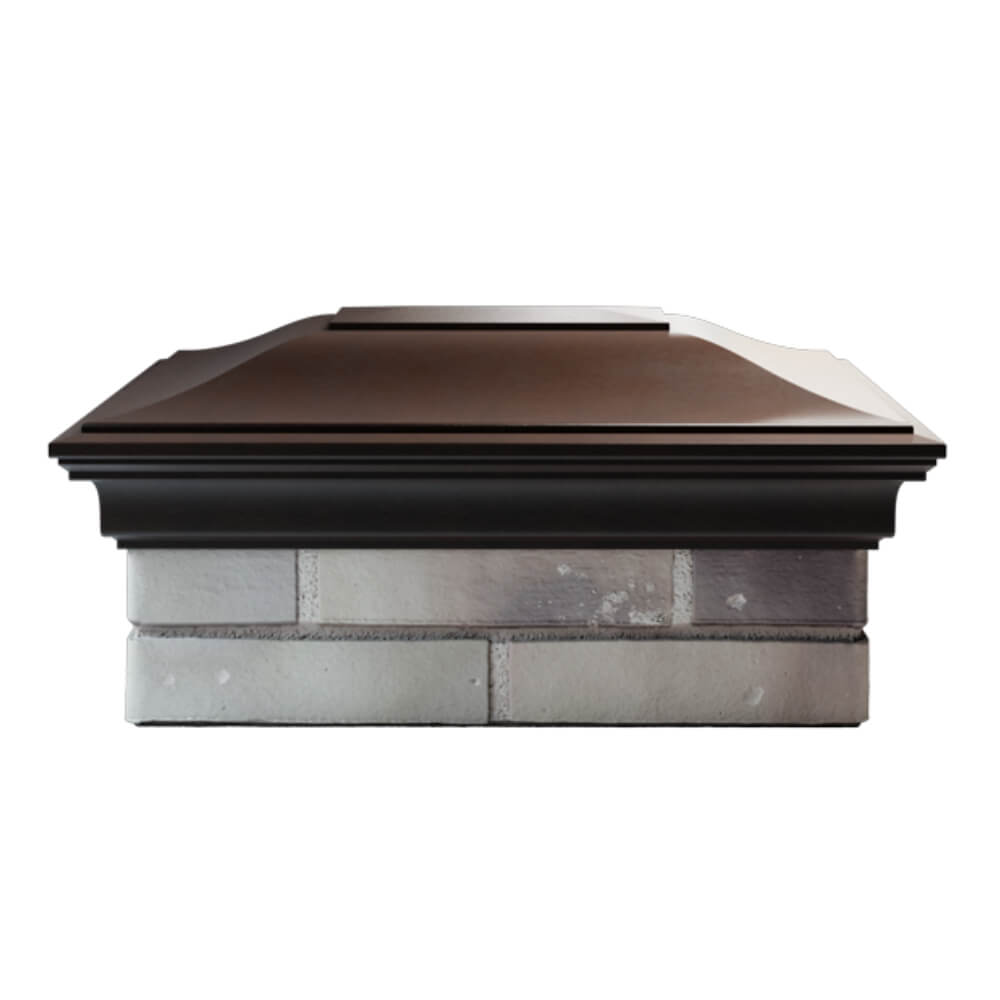 Колпак Zking Монблан Коричневый на столб 2х1.5 кирпича (515х385мм) в Набережных Челнах фото