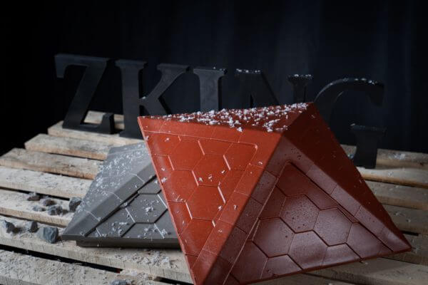 Колпак Zking Эверест Красный на столб 1.5х1.5 кирпича (390х390мм) в Набережных Челнах фото