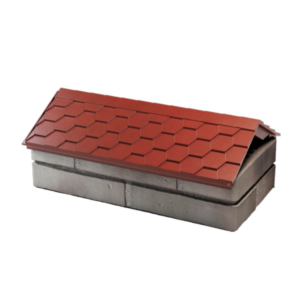 Парапет Zking Эверест Красный с посадкой на 1 кирпич (200/225/255мм) в Набережных Челнах фото