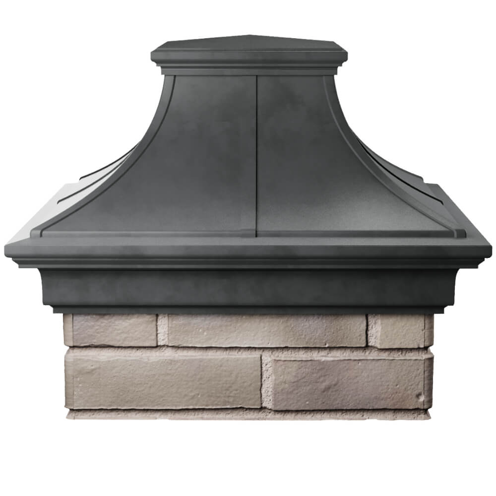 Колпак Zking Монблан Премиум Серый на столб 1.5х1.5 кирпича (385х385мм) Набережные Челны фото