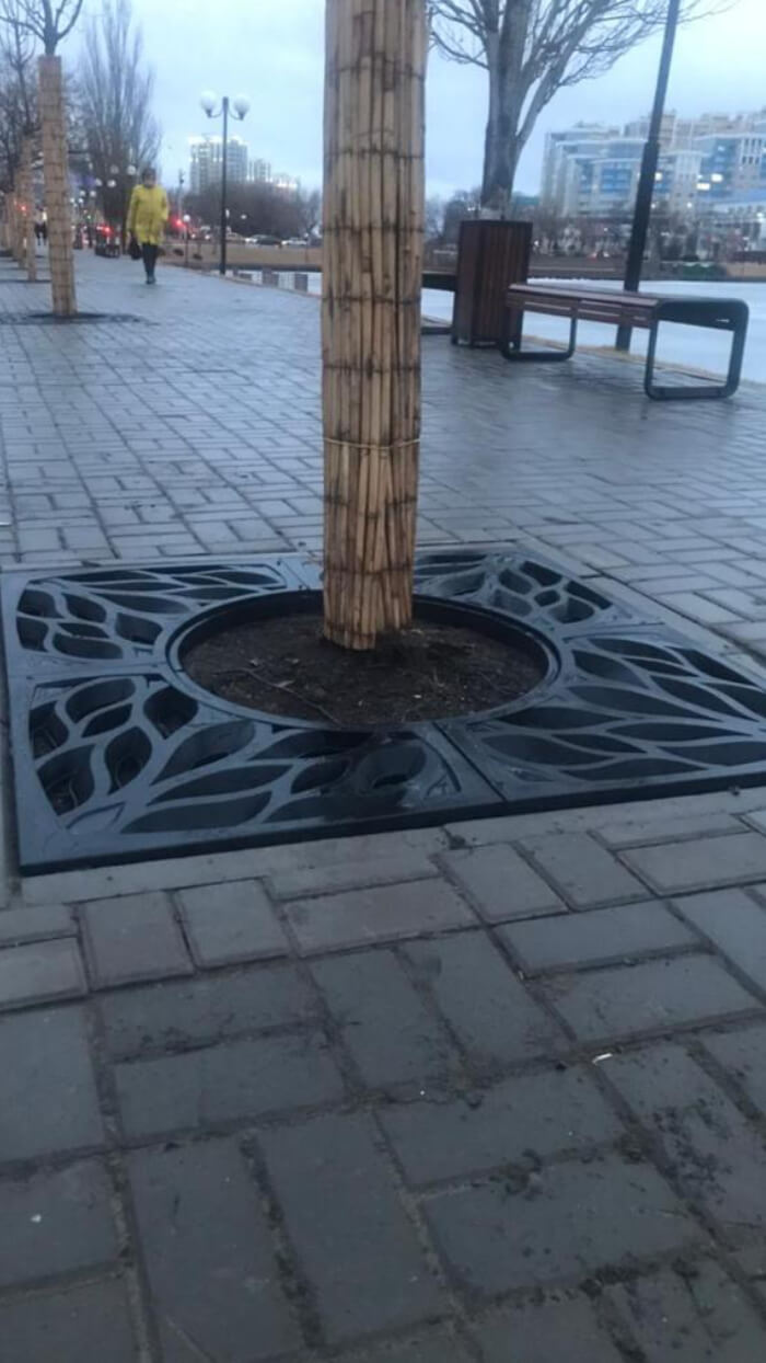 Приствольная решетка для дерева ZKING CRUST 1.2х1.2м Черная в Набережных Челнах фото