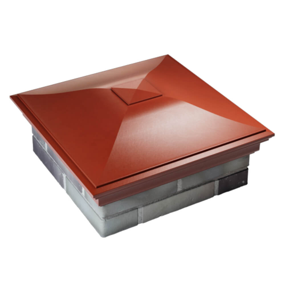 Колпак Zking Монблан Красный на столб 2х2 кирпича (515х515мм) Набережные Челны фото