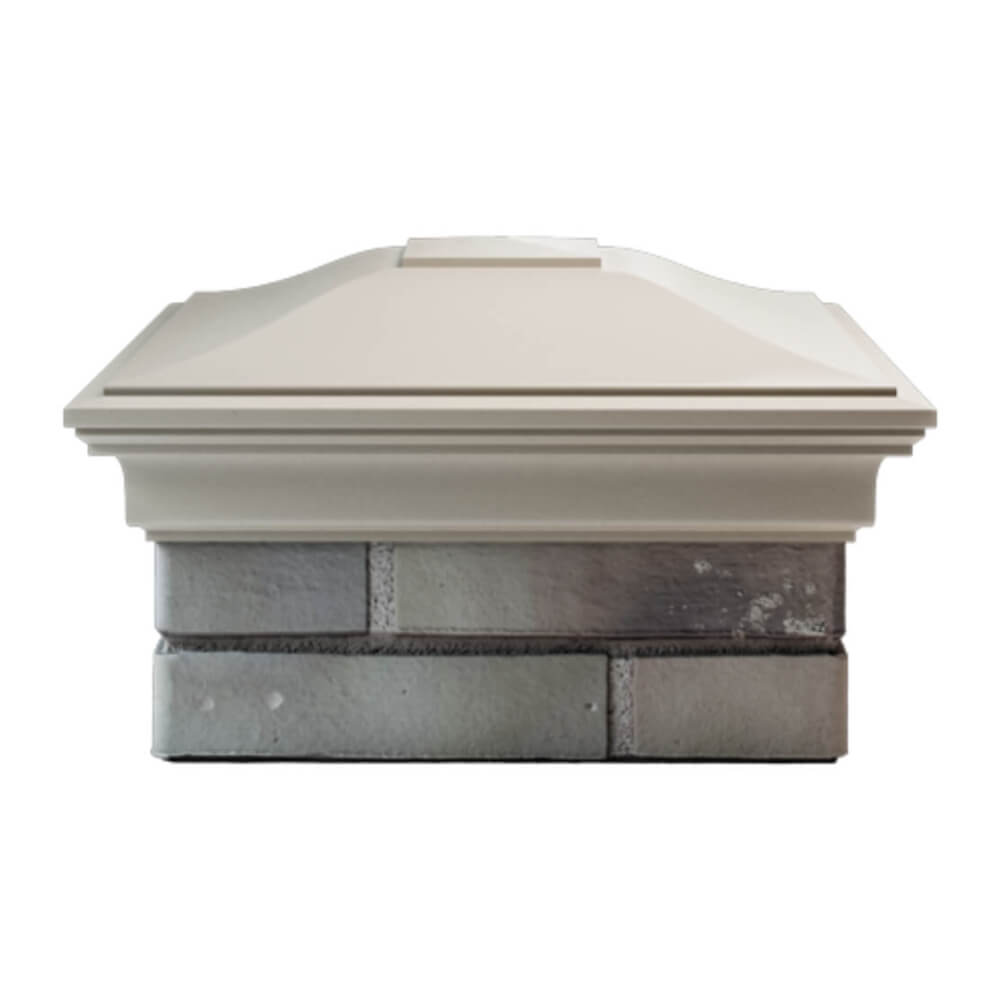 Колпак Zking Монблан Бежевый на столб 1.5х1.5 еврокирпича 0.7НФ (355х355мм) Набережные Челны фото