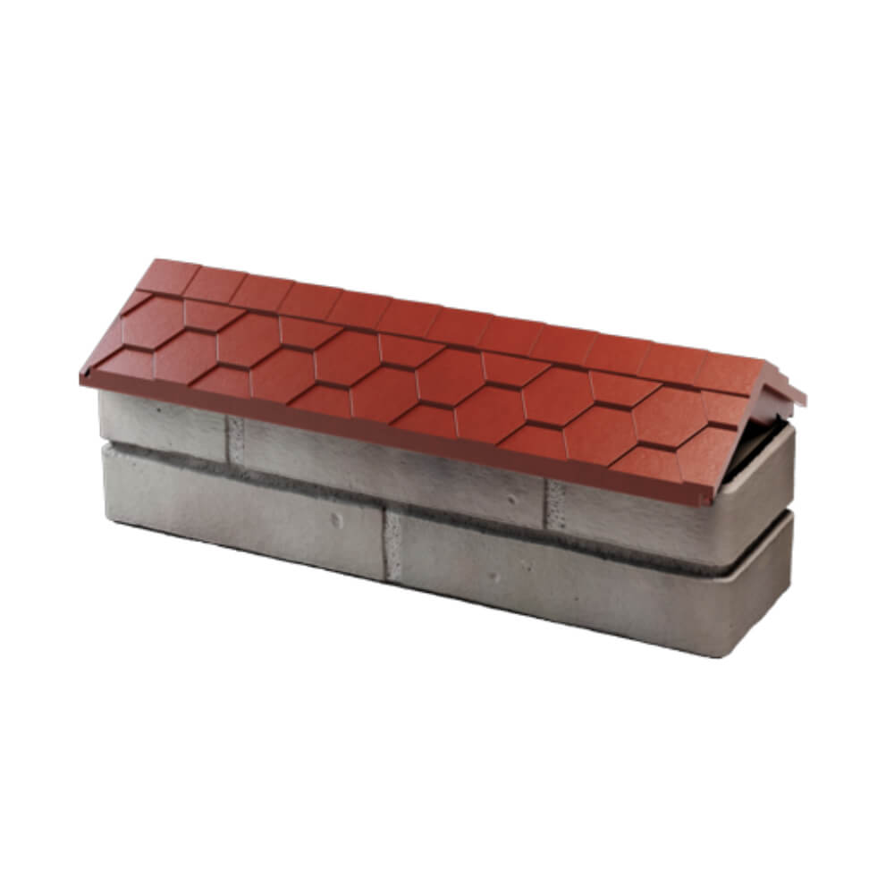 Парапет Zking Эверест Красный с посадкой на 0.5 кирпича (130мм) в Набережных Челнах фото