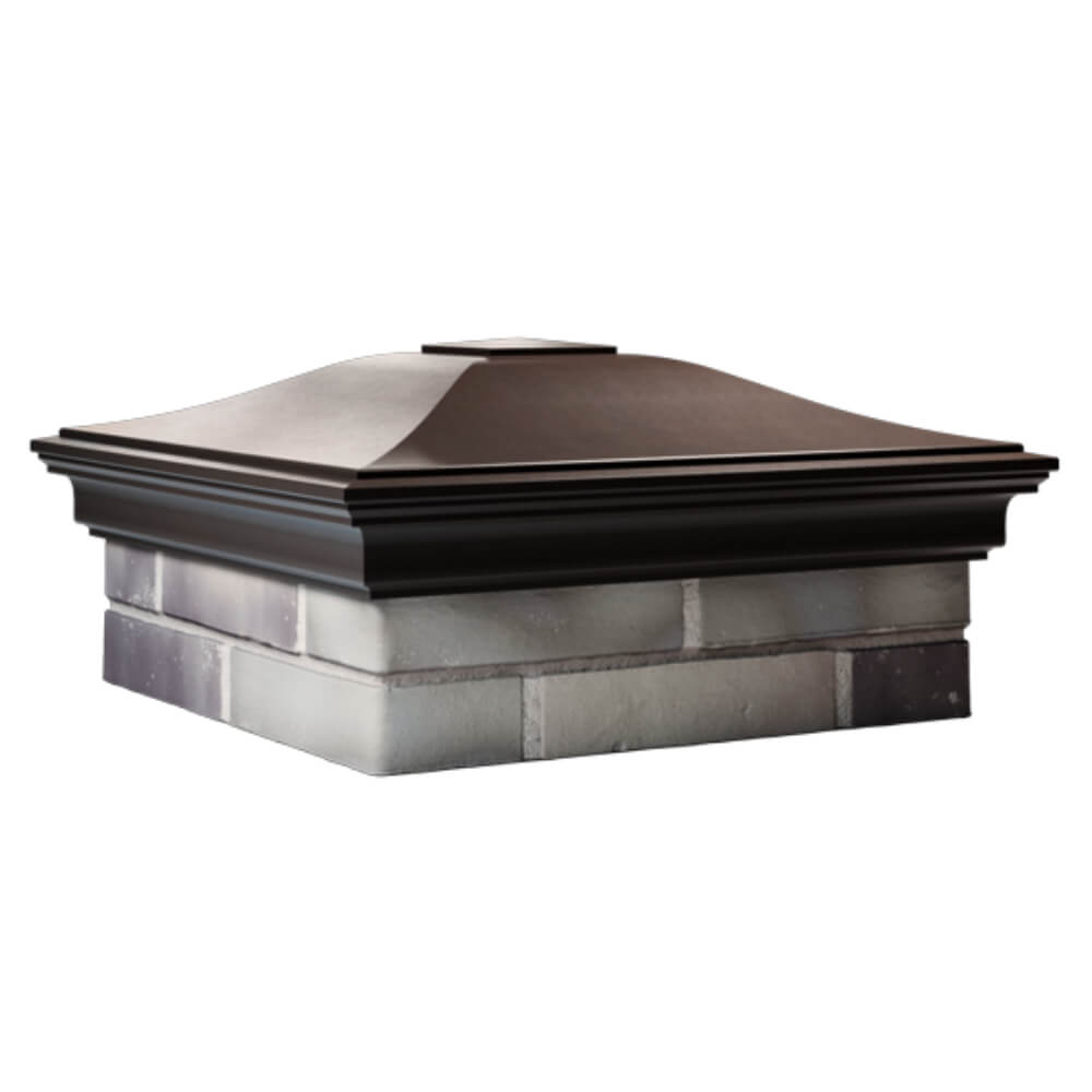 Колпак Zking Монблан Коричневый на столб 2х2 кирпича (515х515мм) в Набережных Челнах фото