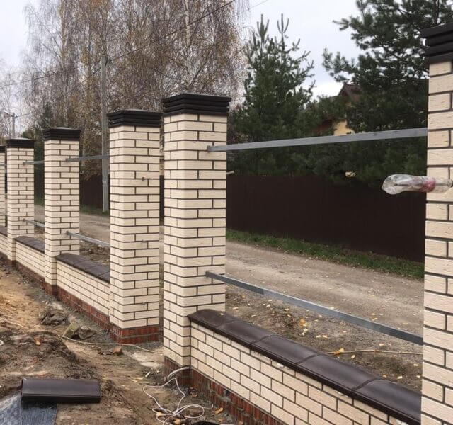 Колпак Zking Бона ХайТек Коричневый на столб 1.5х1.5 кирпича (385х385мм) в Набережных Челнах фото