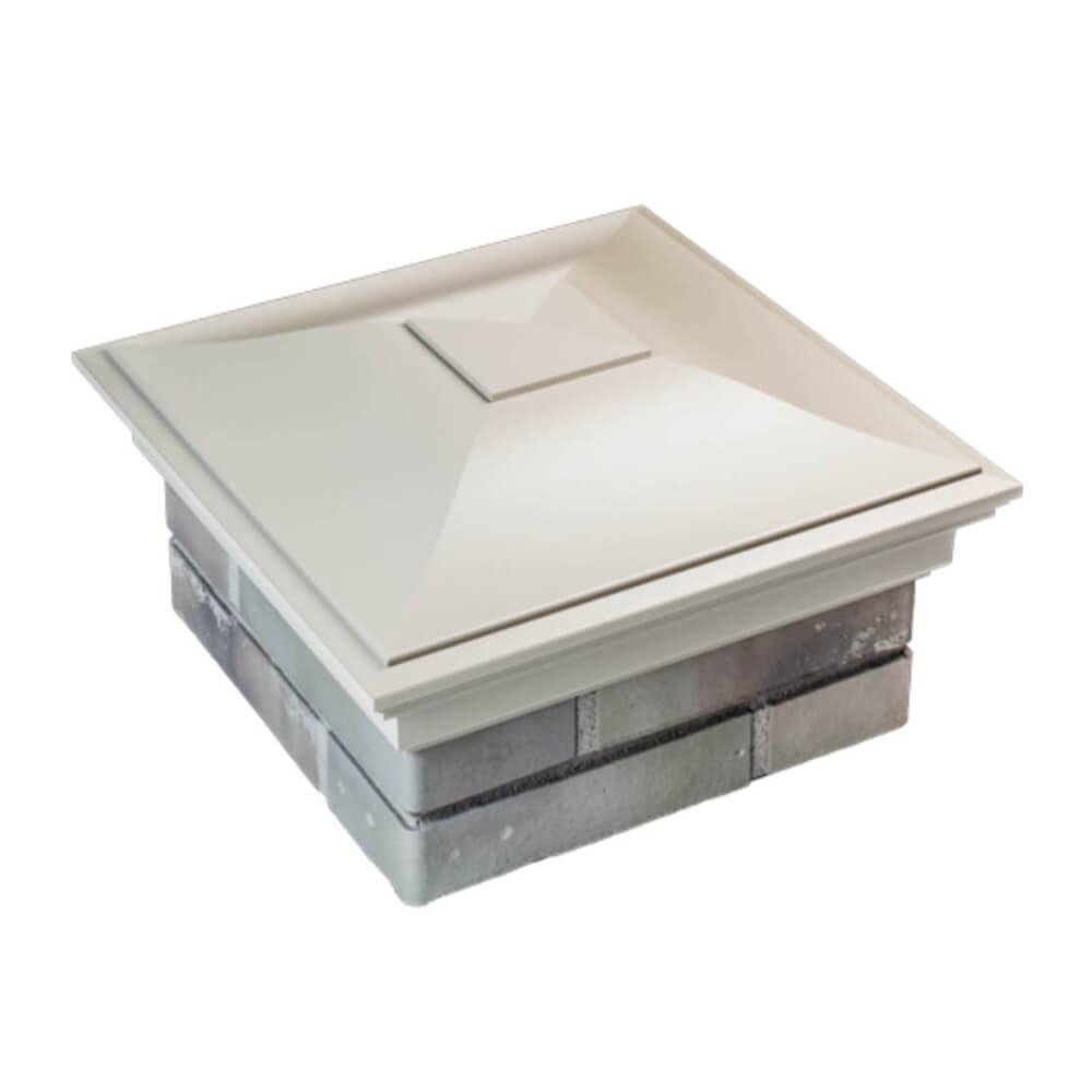 Колпак Zking Монблан Бежевый на столб 1.5х1.5 еврокирпича 0.7НФ (355х355мм) в Набережных Челнах фото