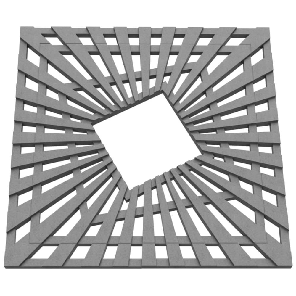 Приствольная решетка для дерева ZKING ATMOSPHERE 1.2х1.2м Серая в Набережных Челнах фото