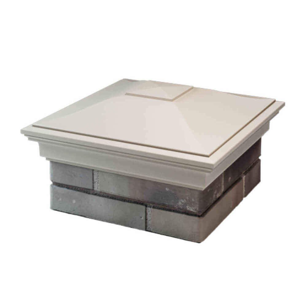 Колпак Zking Монблан Бежевый на столб 1.5х1.5 еврокирпича 0.7НФ (355х355мм) в Набережных Челнах фото