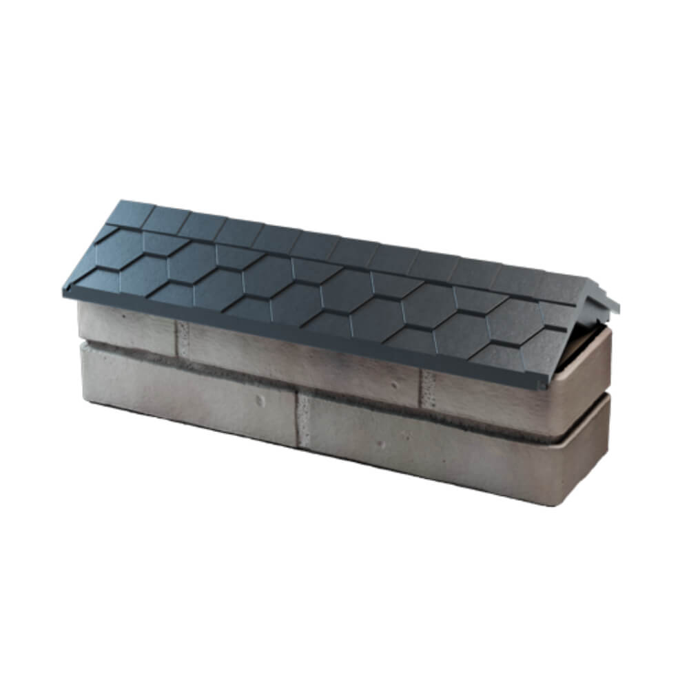 Парапет Zking Эверест Серый с посадкой на 0.5 кирпича (130мм) в Набережных Челнах фото