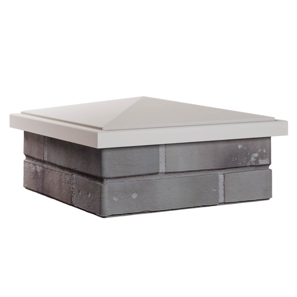 Колпак Zking БонаМоно Бежевый на столб 1.5х1.5 кирпича (385х385, 400х400мм) в Набережных Челнах фото