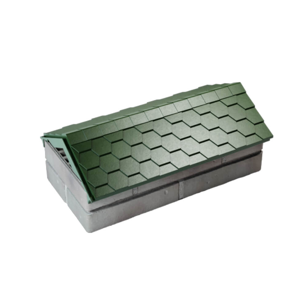 Парапет Zking Эверест Зеленый с посадкой на 1 кирпич (200/225/255мм) в Набережных Челнах фото