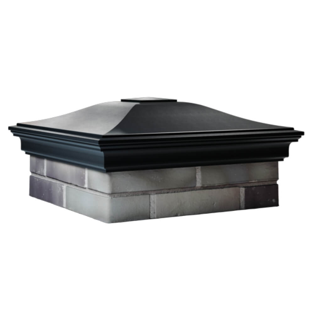 Колпак Zking Монблан Черный на столб 2х2 кирпича (515х515мм) в Набережных Челнах фото