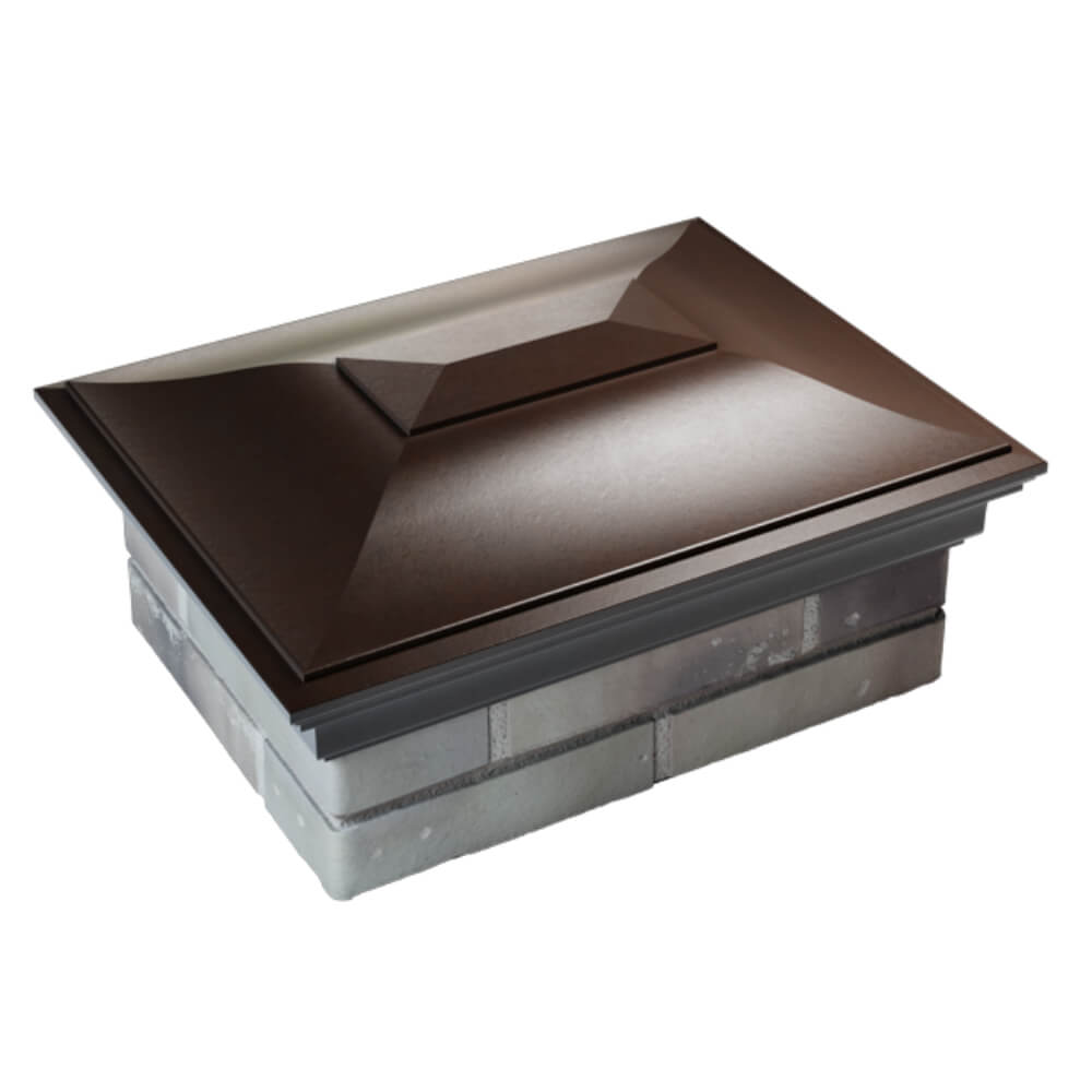 Колпак Zking Монблан Коричневый на столб 2х1.5 кирпича (515х385мм) Набережные Челны фото