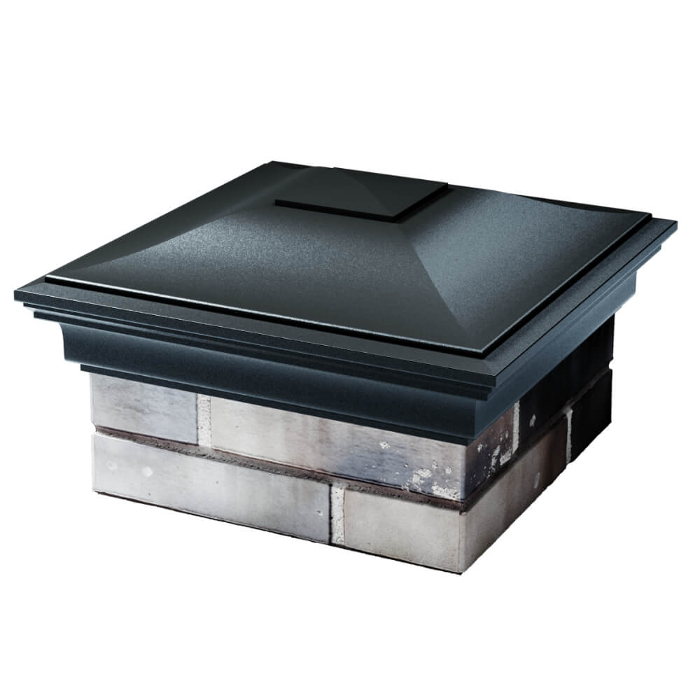 Колпак Zking Монблан Черный на столб 1.5х1.5 кирпича (385х385мм) в Набережных Челнах фото