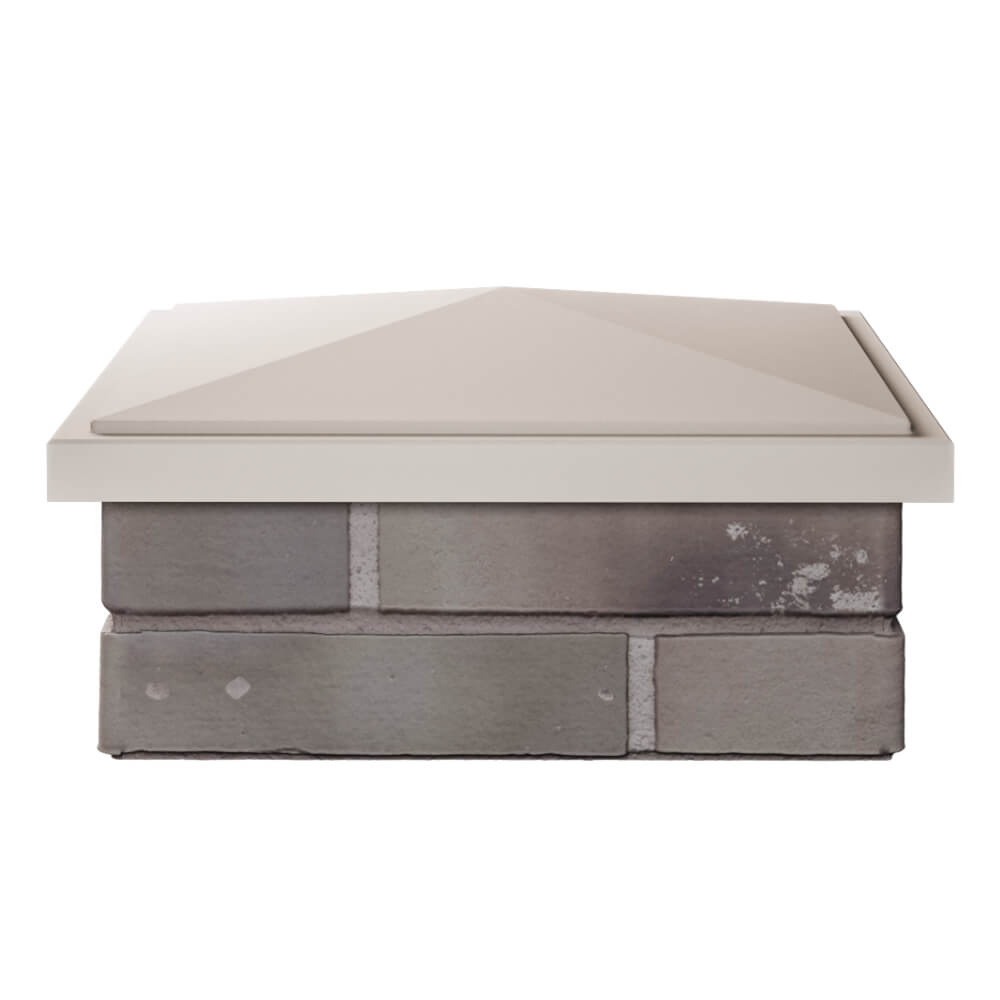 Колпак Zking БонаМоно Бежевый на столб 1.5х1.5 кирпича (385х385, 400х400мм) Набережные Челны фото