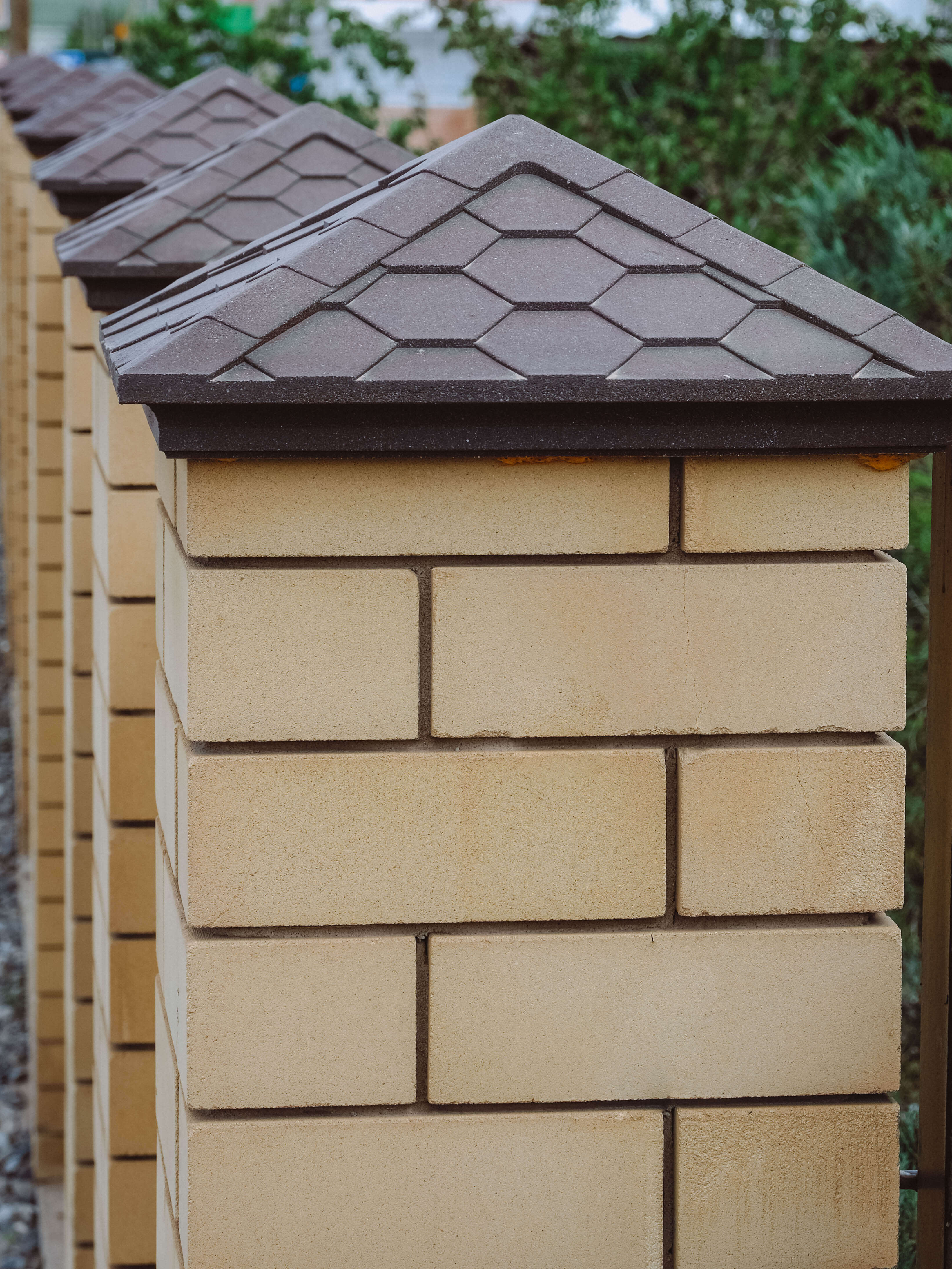 Колпак Zking Эверест Коричневый на столб 1.5х1.5 кирпича (390х390мм) в Набережных Челнах фото