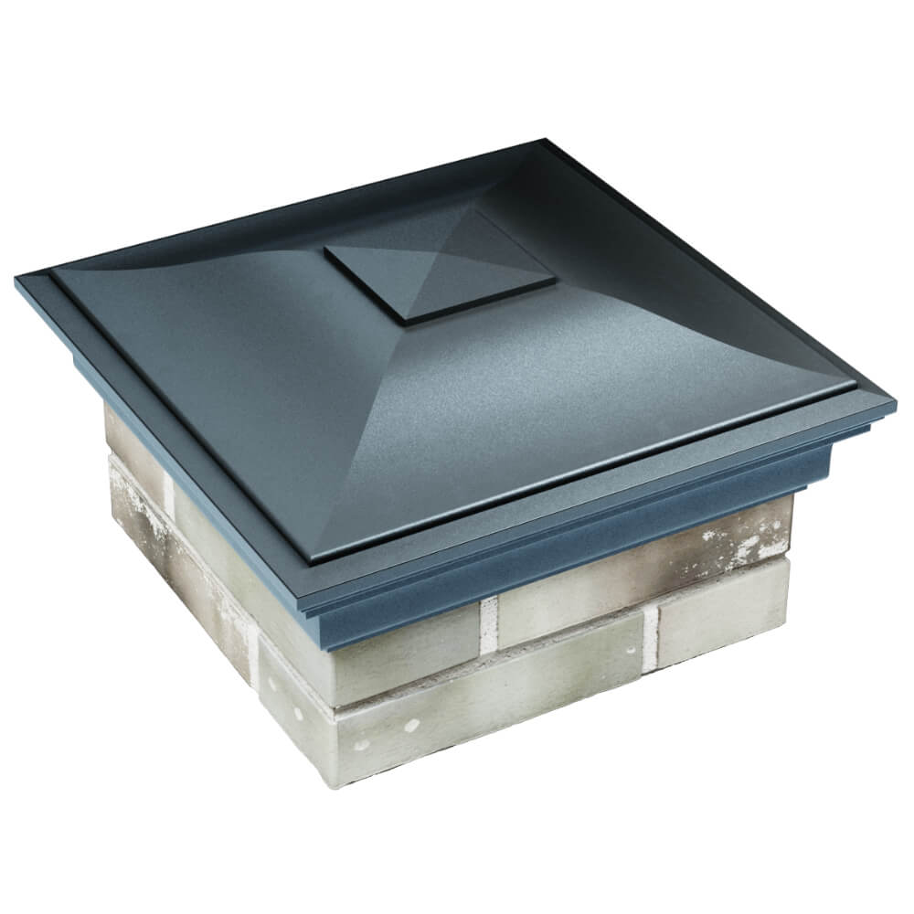 Колпак Zking Монблан Серый на столб 1.5х1.5 кирпича (385х385мм) в Набережных Челнах фото