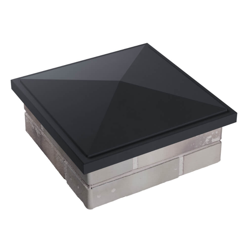 Колпак Zking БонаМоно Серый на столб 1.5х1.5 кирпича (385х385, 400х400мм) в Набережных Челнах фото