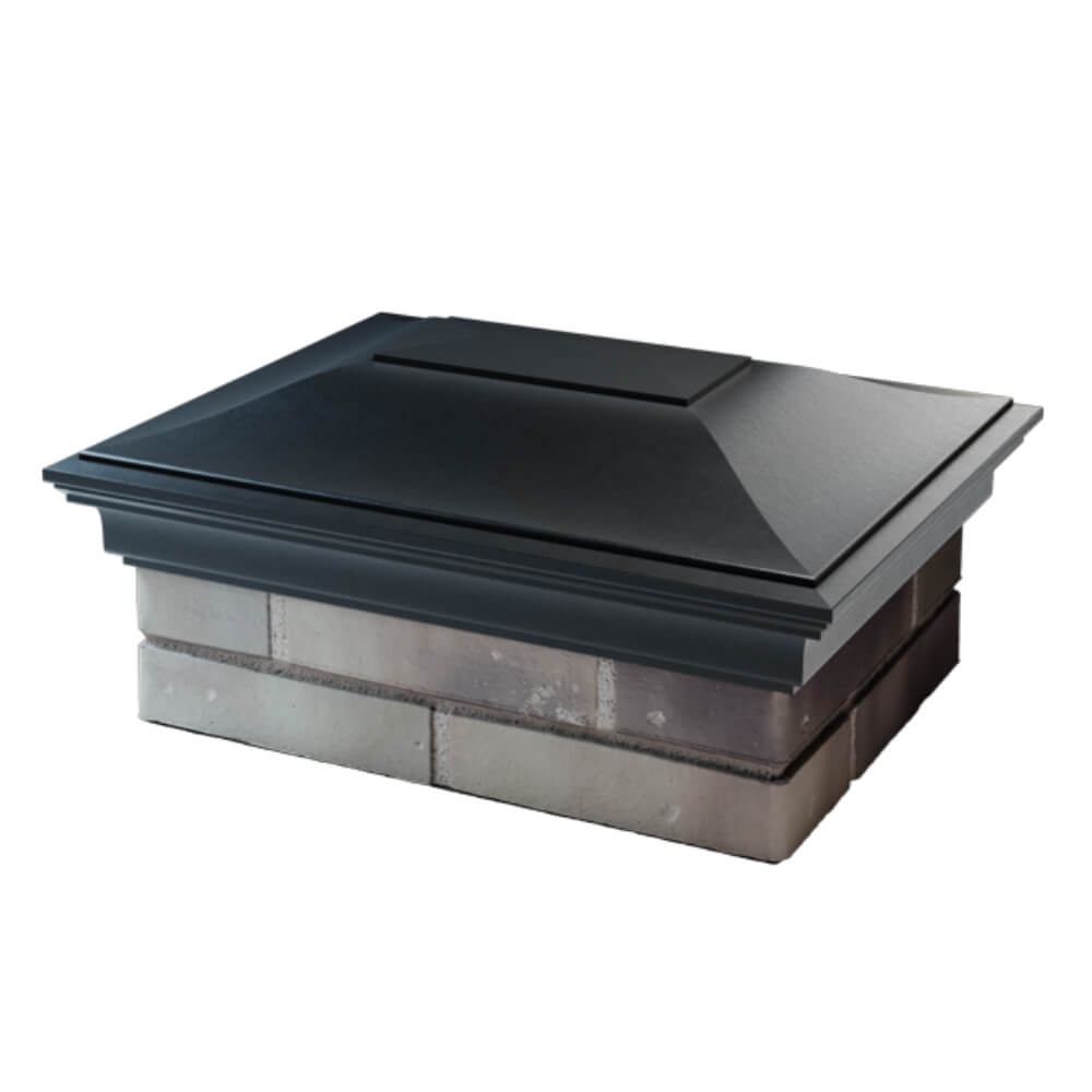 Колпак Zking Монблан Черный на столб 2х1.5 кирпича (515х385мм) в Набережных Челнах фото