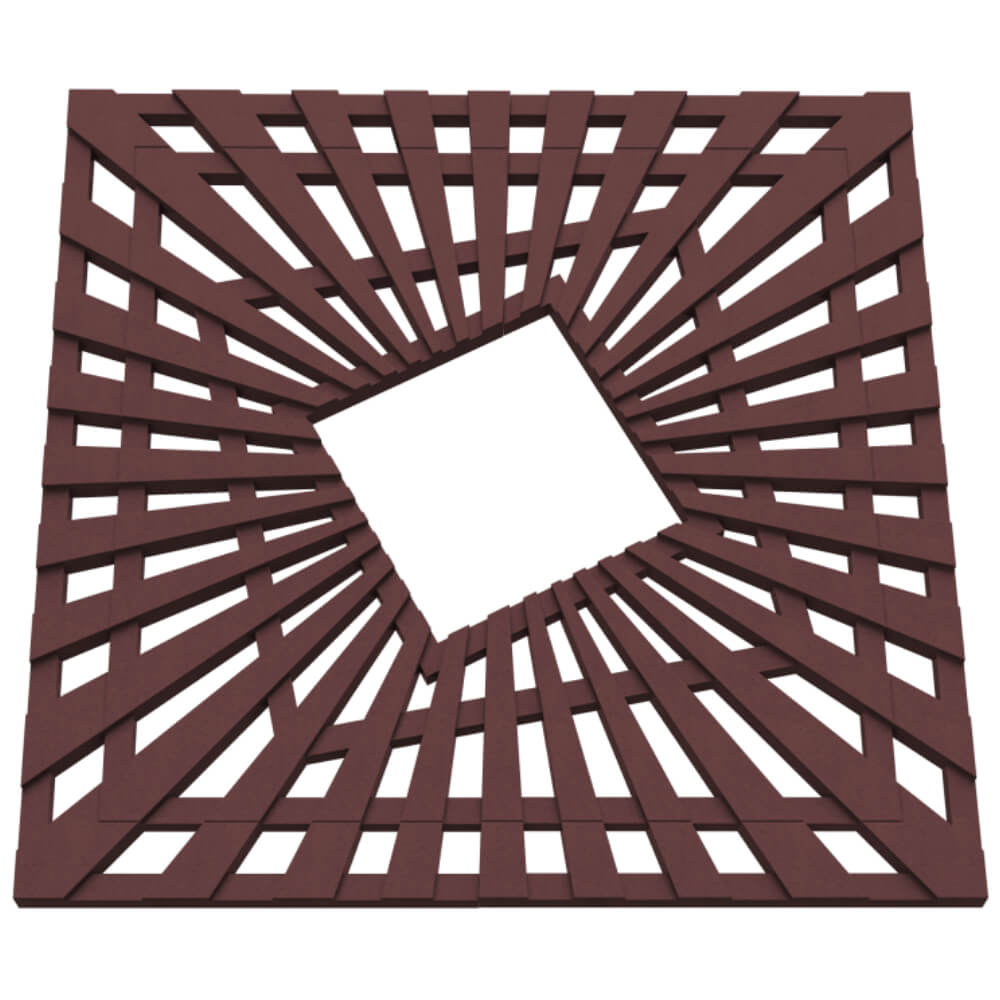 Приствольная решетка для дерева ZKING ATMOSPHERE 1.2х1.2м Коричневая в Набережных Челнах фото