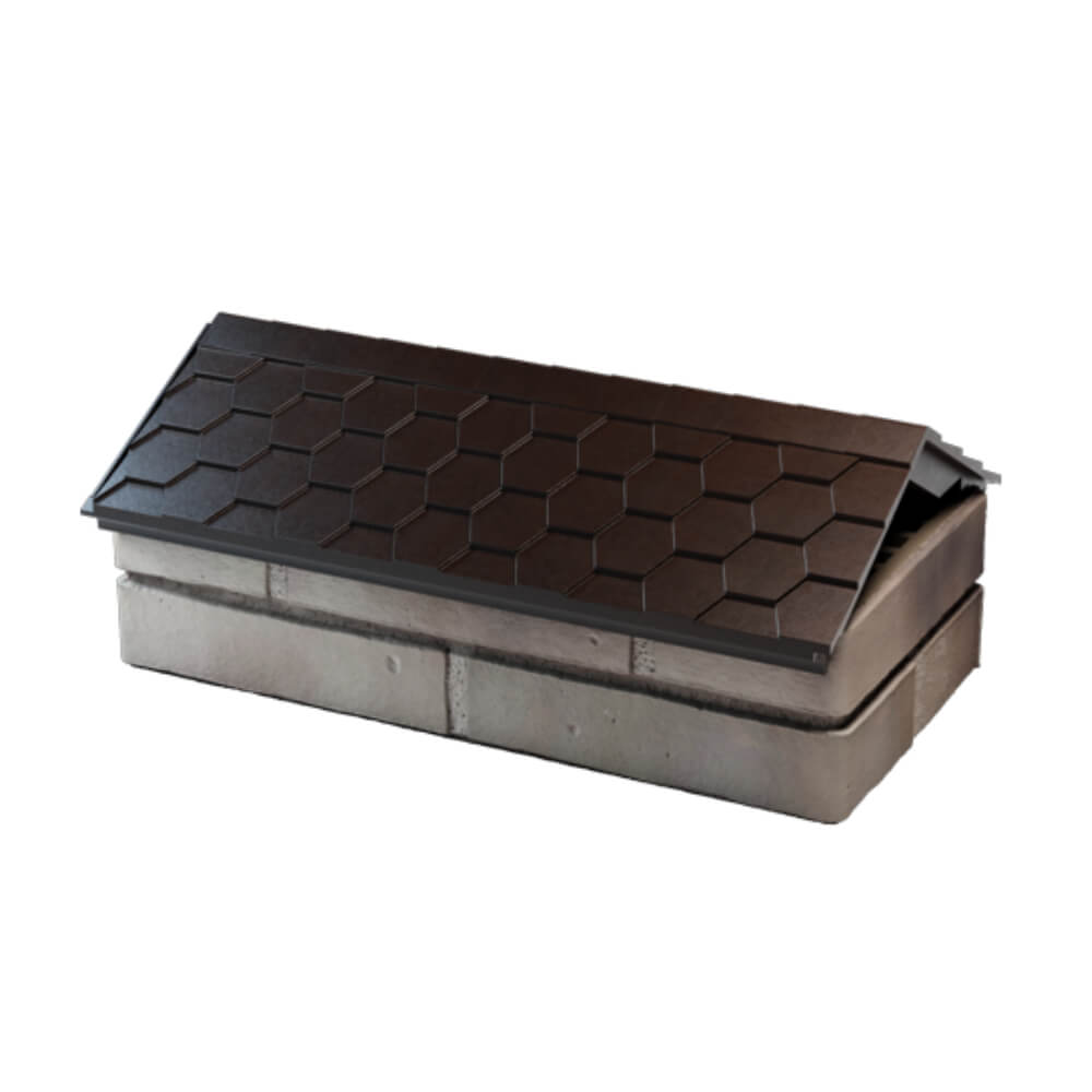 Парапет Zking Эверест Коричневый с посадкой на 1 кирпич (200/225/255мм) в Набережных Челнах фото