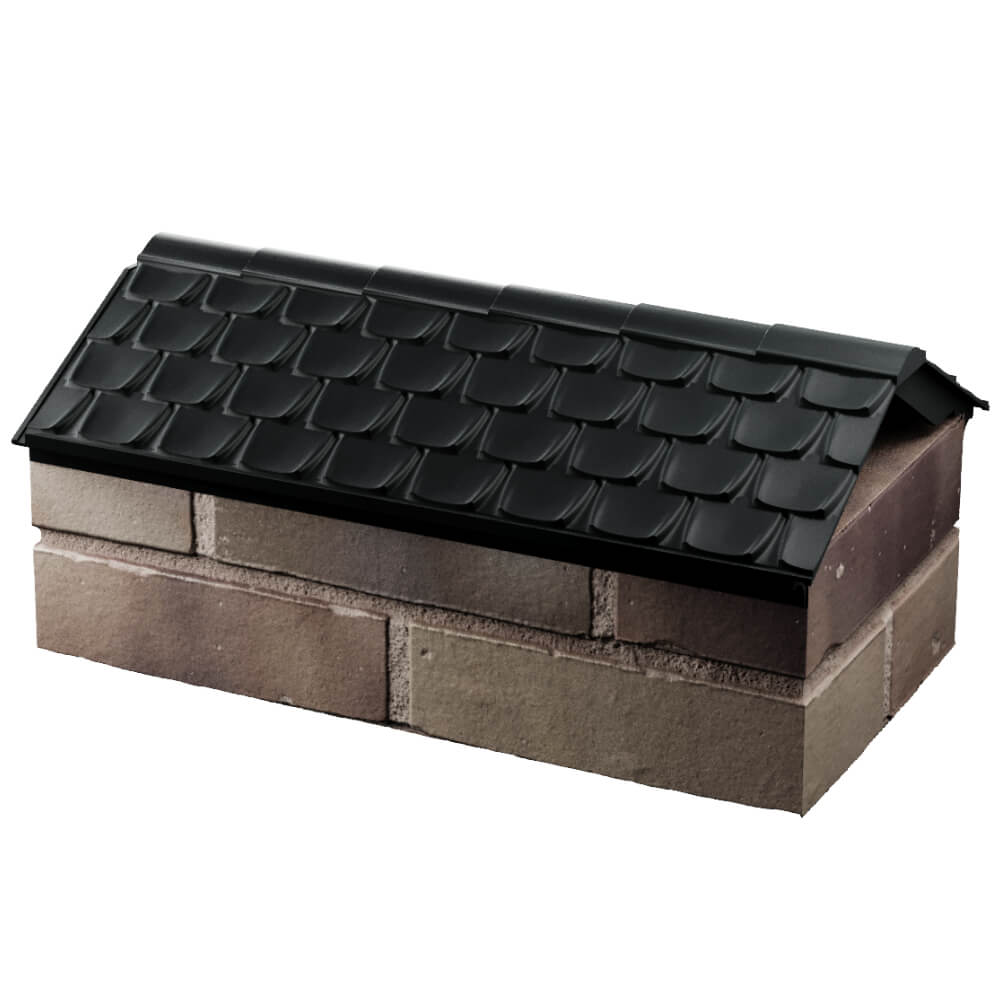 Парапет Zking Эльбрус Черный с посадкой на 1 кирпич (255мм) в Набережных Челнах фото