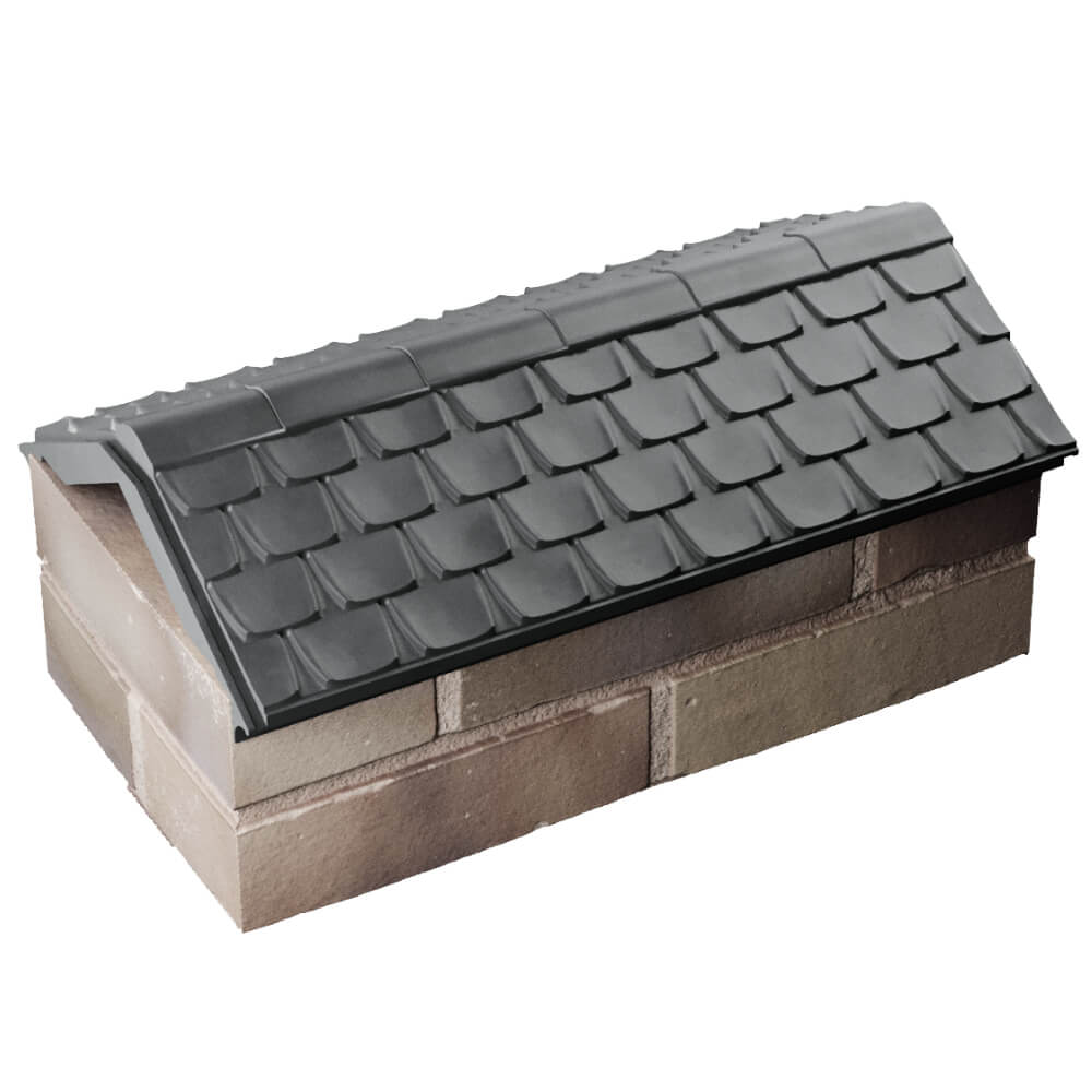 Парапет Zking Эльбрус Серый с посадкой на 1 кирпич (255мм) в Набережных Челнах фото