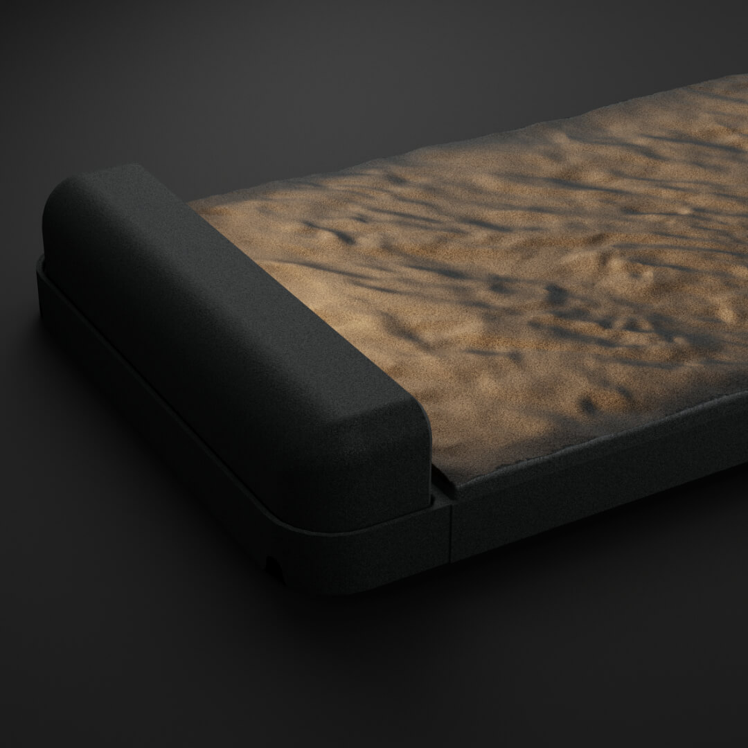 LED Светильник для шаговой плиты STONE Графитовый Серый 330х75х98мм в Набережных Челнах фото