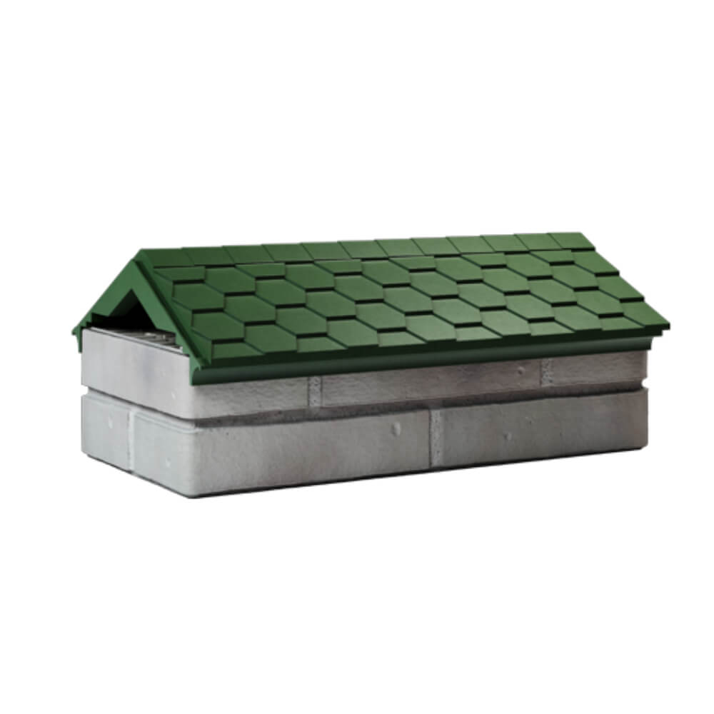 Парапет Zking Эверест Зеленый с посадкой на 1 кирпич (200/225/255мм) Набережные Челны фото