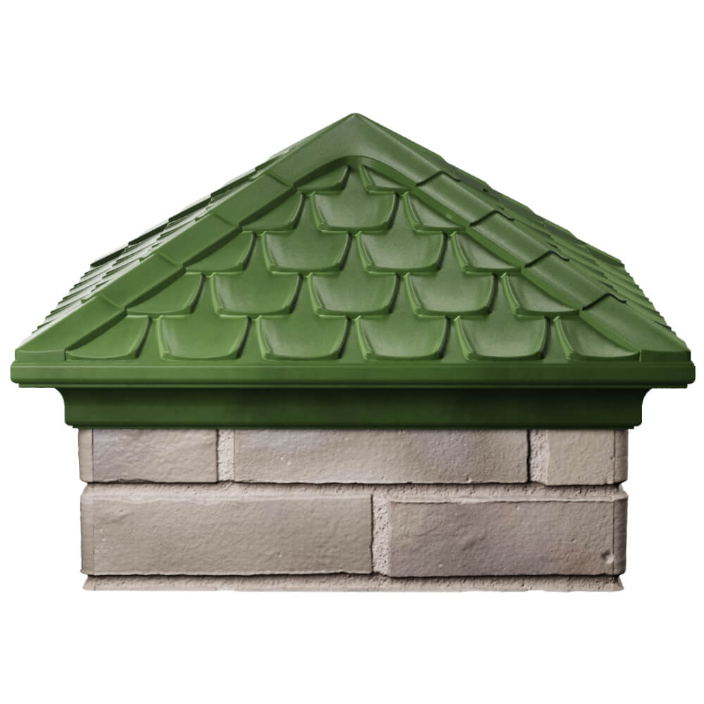 Колпак Zking Эльбрус Зеленый на столб 1.5х1.5 кирпича (385х385мм) Набережные Челны фото