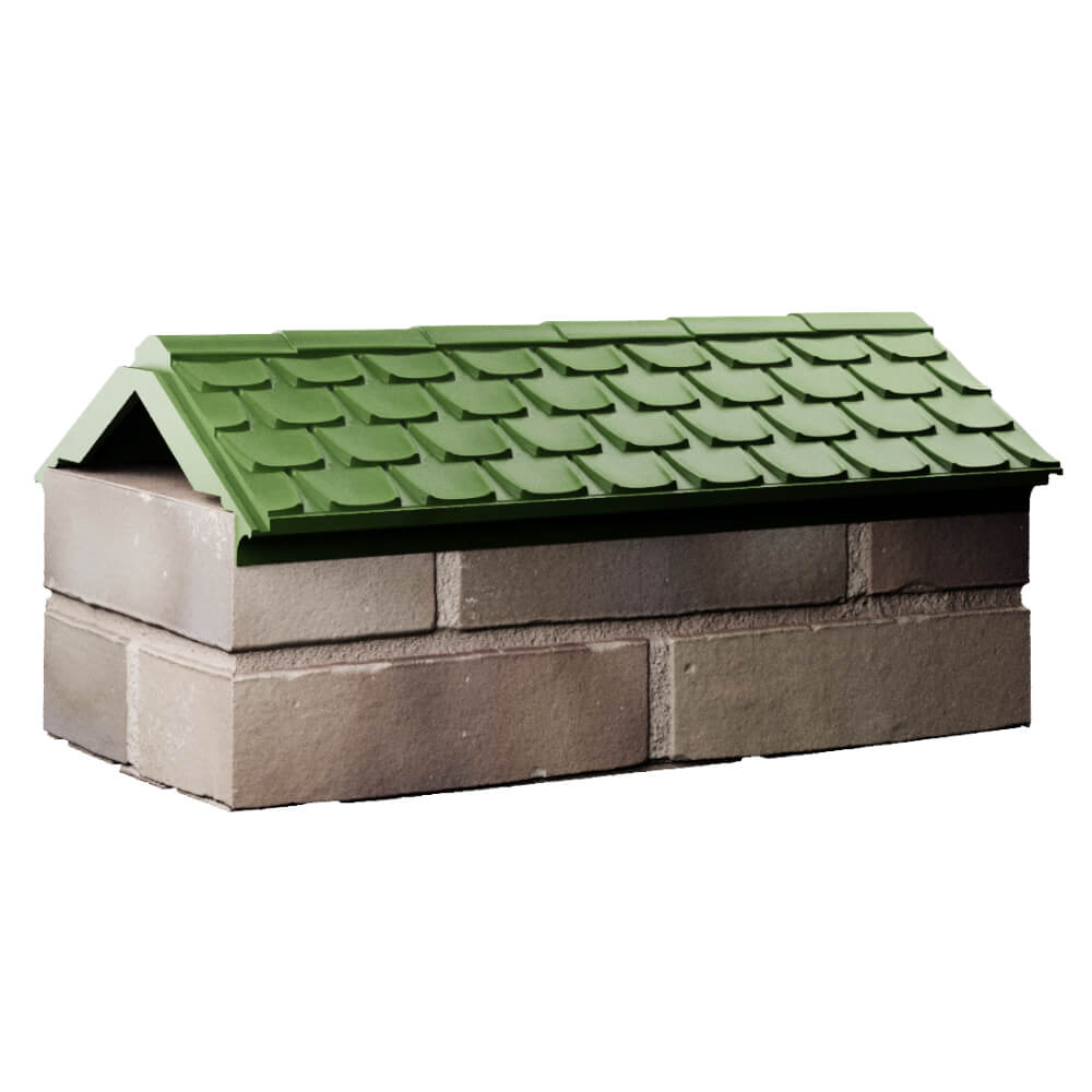 Парапет Zking Эльбрус Зеленый с посадкой на 1 кирпич (255мм) Набережные Челны фото