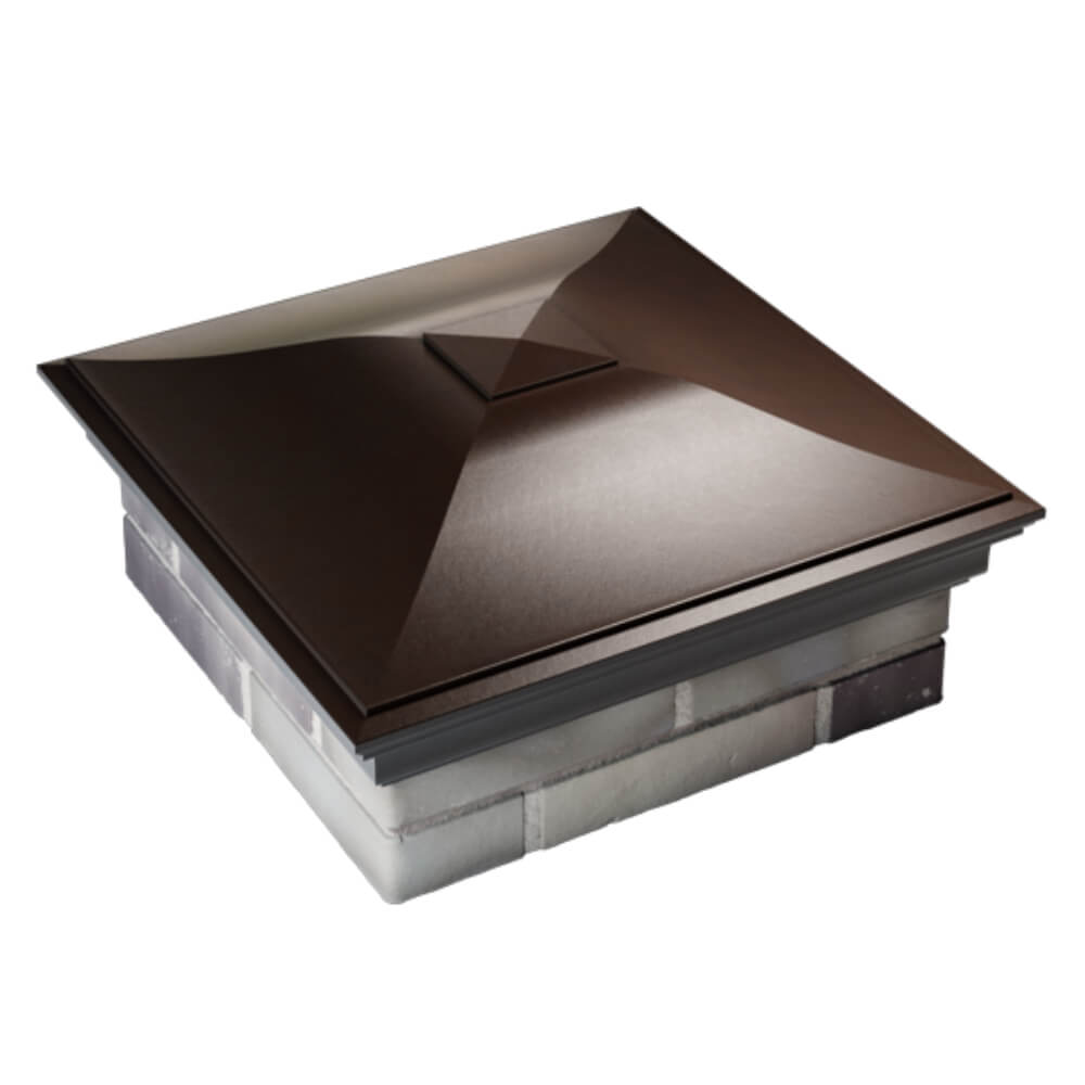 Колпак Zking Монблан Коричневый на столб 2х2 кирпича (515х515мм) Набережные Челны фото