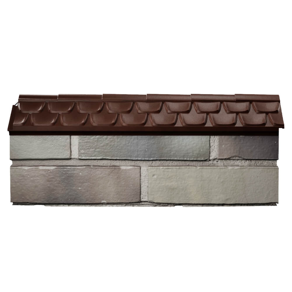 Парапет Zking Эльбрус Коричневый с посадкой на 0.5 кирпича (130мм) в Набережных Челнах фото