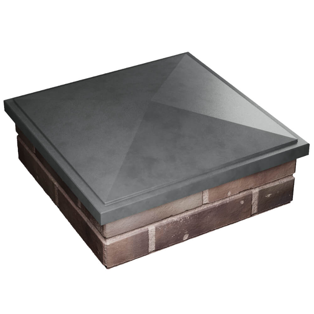 Колпак Zking БонаМоно Серый на столб 2х2 кирпича (515х515, 530х530мм) в Набережных Челнах фото