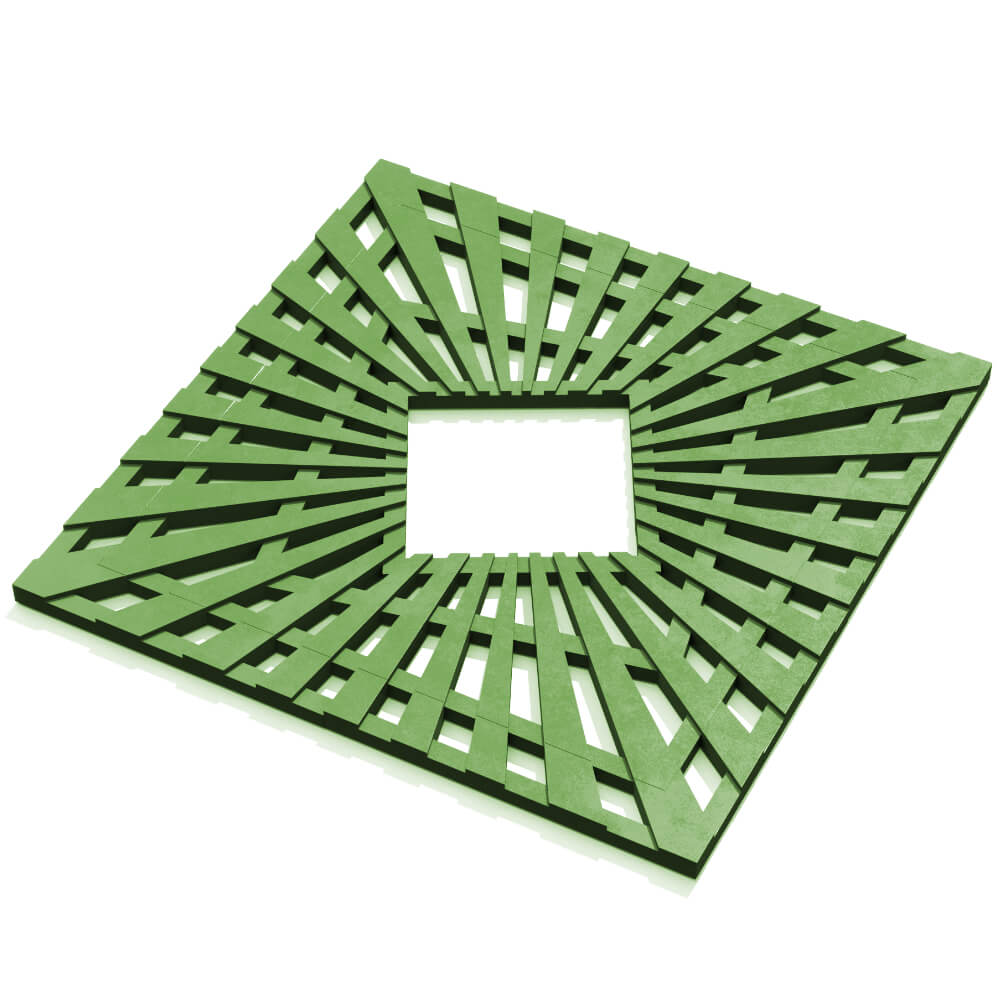 Приствольная решетка для дерева ZKING ATMOSPHERE 1.2х1.2м Зеленая в Набережных Челнах фото