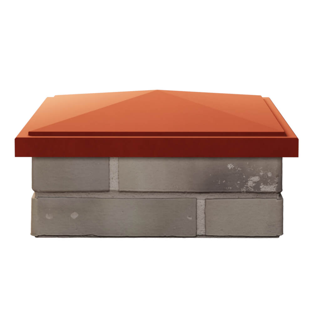 Колпак Zking БонаМоно Красный на столб 1.5х1.5 кирпича (385х385, 400х400мм) Набережные Челны фото