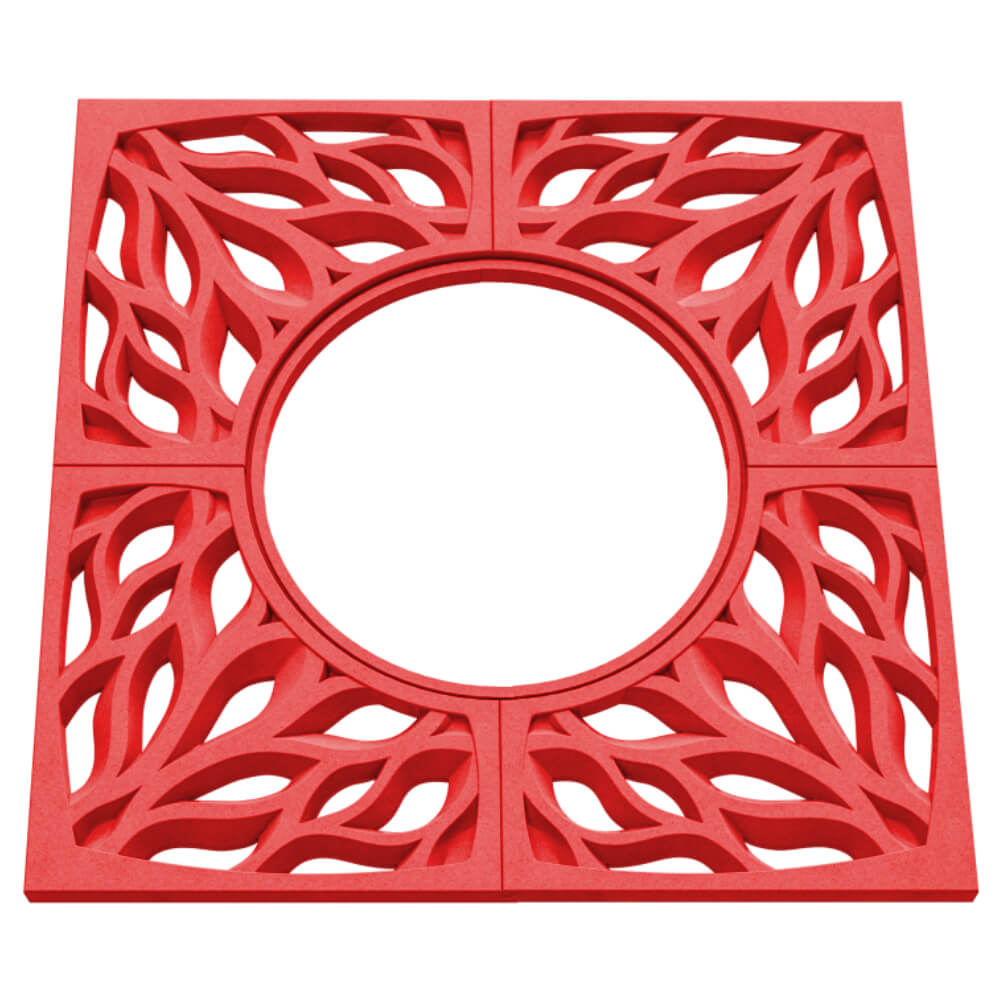 Приствольная решетка для дерева ZKING CRUST 1.2х1.2м Красная в Набережных Челнах фото