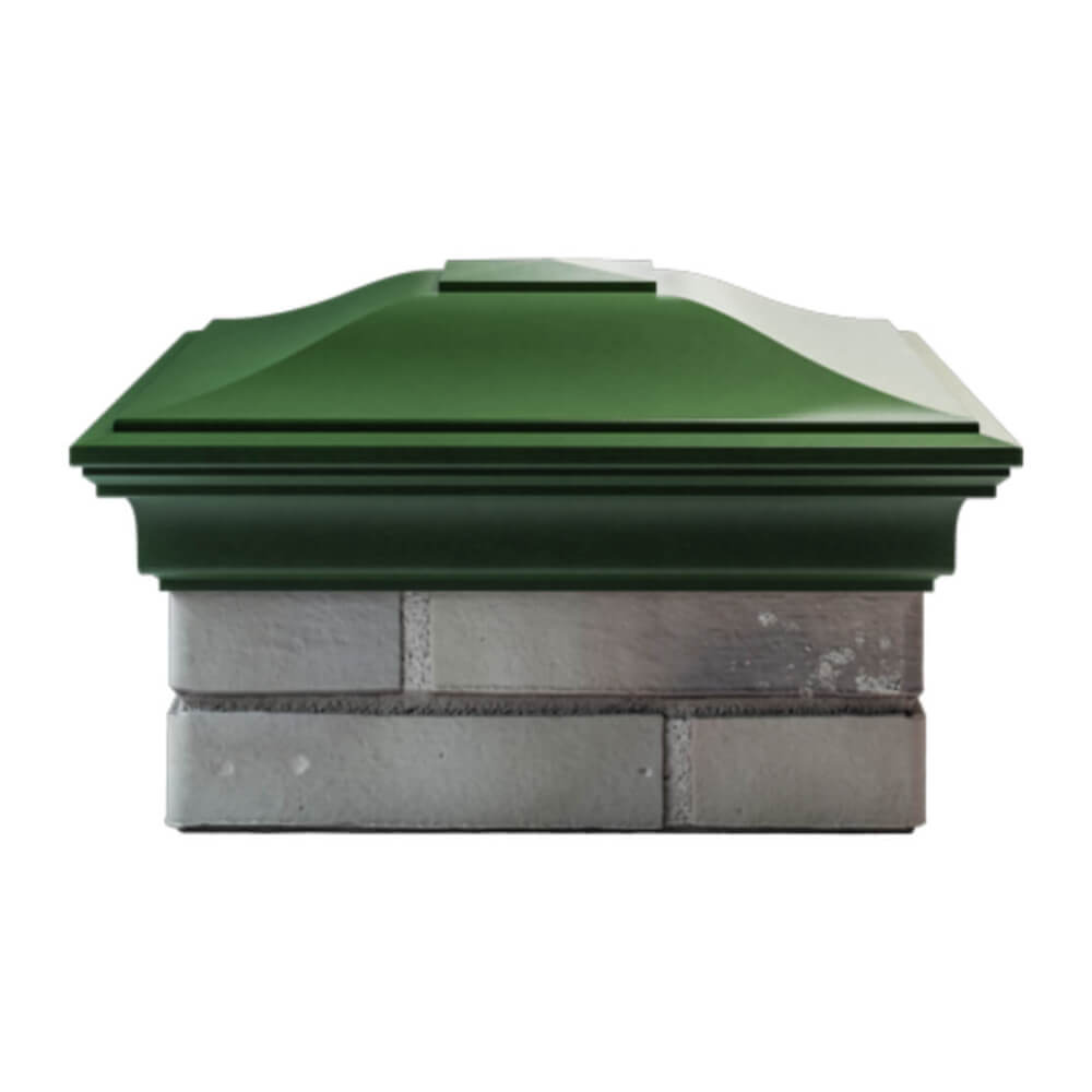 Колпак Zking Монблан Зеленый на столб 1.5х1.5 еврокирпича 0.7НФ (355х355мм) Набережные Челны фото