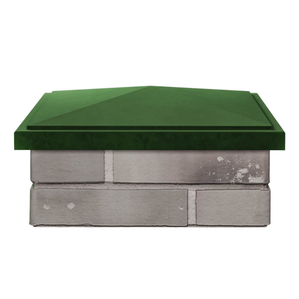 Колпак Zking БонаМоно Зеленый на столб 1.5х1.5 кирпича (385х385, 400х400мм) Набережные Челны фото