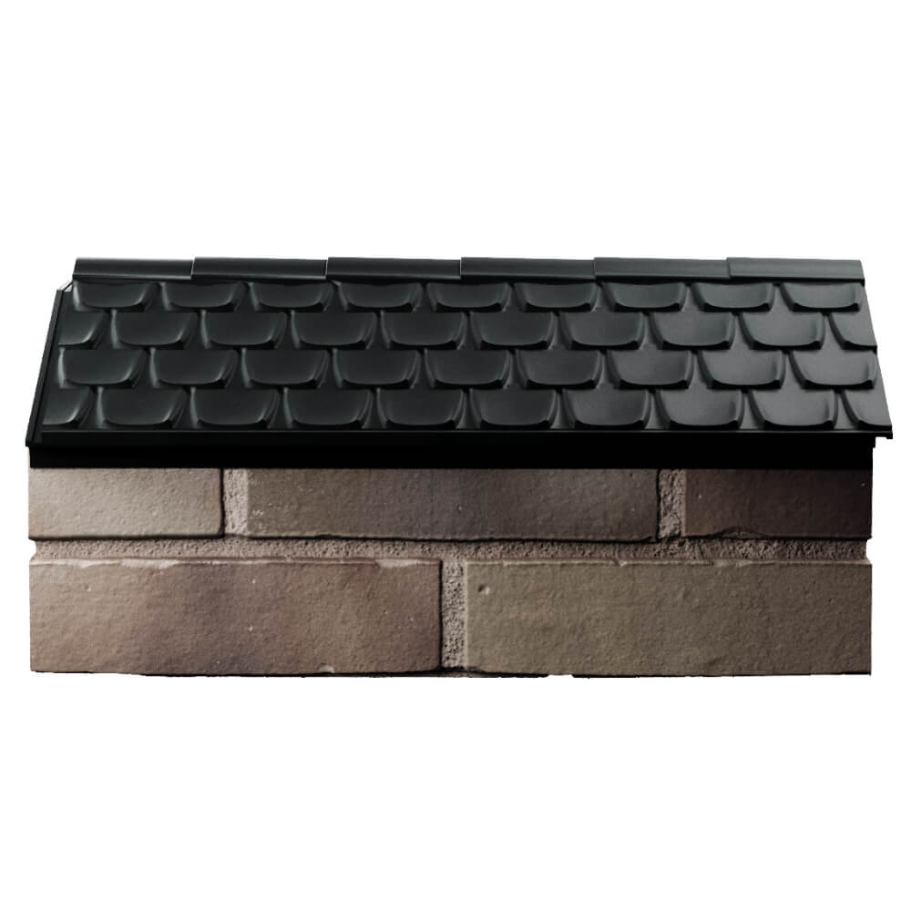 Парапет Zking Эльбрус Черный с посадкой на 1 кирпич (255мм) в Набережных Челнах фото