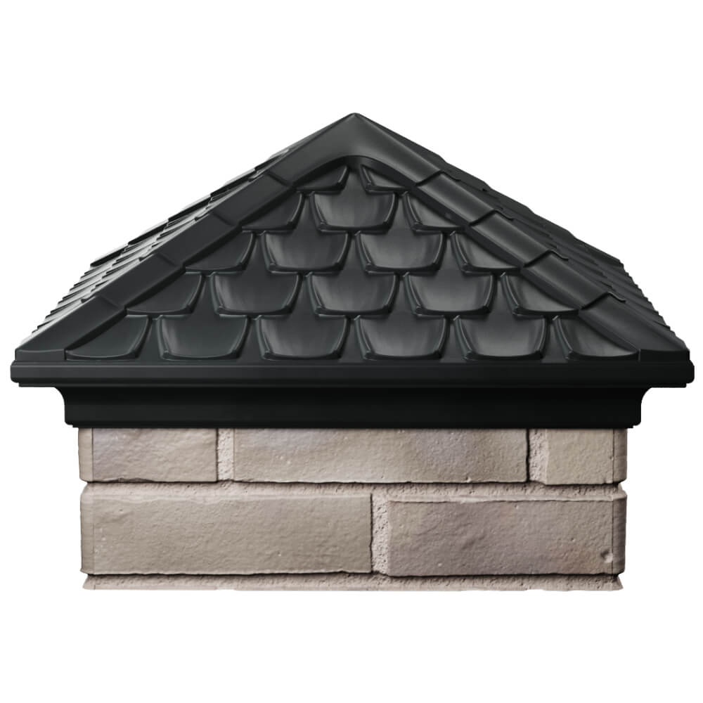 Колпак Zking Эльбрус Черный на столб 1.5х1.5 кирпича (385х385мм) Набережные Челны фото