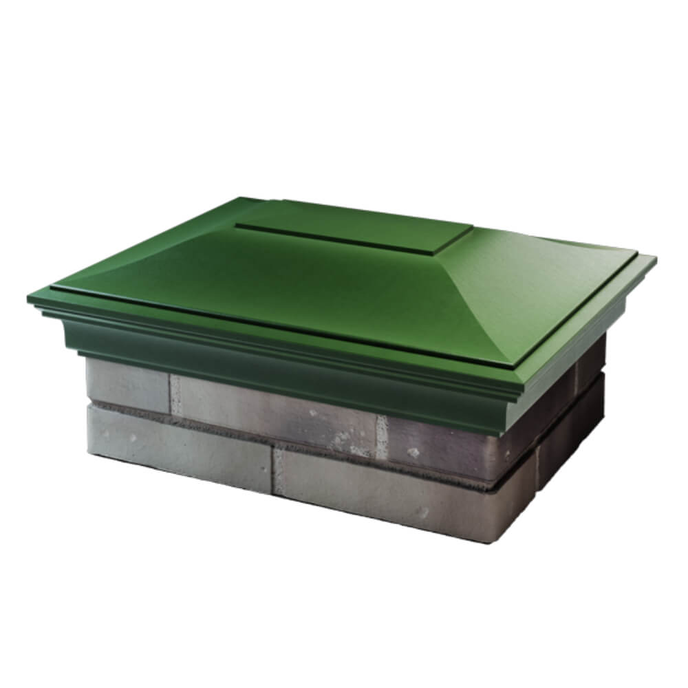 Колпак Zking Монблан Зеленый на столб 2х1.5 кирпича (515х385мм) в Набережных Челнах фото