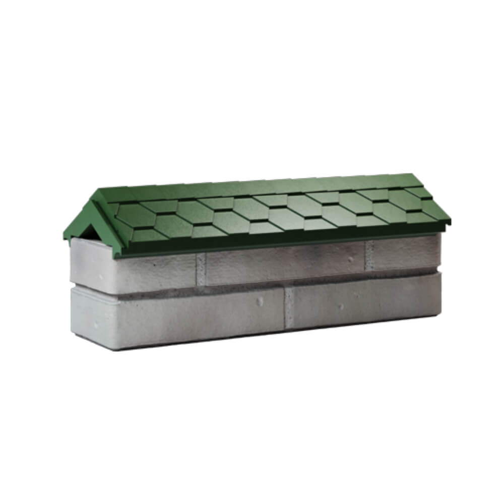 Парапет Zking Эверест Зеленый с посадкой на 0.5 кирпича (130мм) Набережные Челны фото